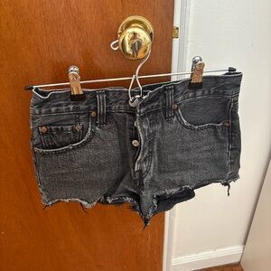 Levi's Charcoal Jean Shorts